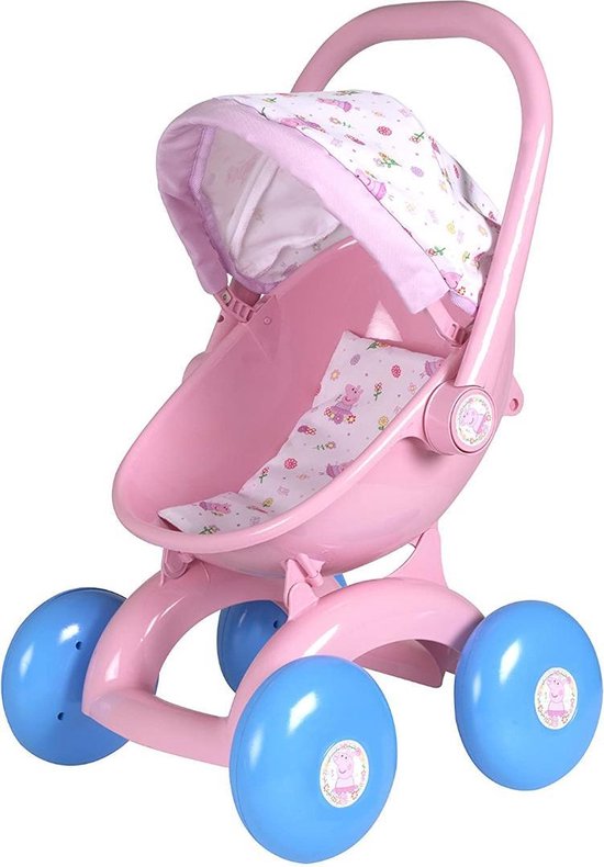 Poussette Rose Poupée Peppa Pig: Landau Et Sac Pour Poupée U2013 Violet