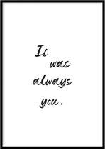 Poster You - 30x40 cm - Liefdes Poster - WALLLL