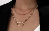 Chain ketting | goud gekleurd