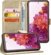 Samsung S20 FE Hoesje - Samsung Galaxy S20 FE Hoesje - Samsung S20 FE Hoesje Book Case Leer Wallet Cover Goud