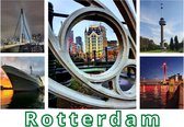 Ansichtkaart stad Rotterdam - 5 Hotspots