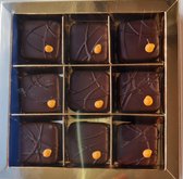 Paascadeau- Giftbox (9 stuks) Belgische Bonbons Sinaasappel Fondant Relatiegeschenk-Verjaardag