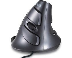 Delux - M618 BU - Bedraad - Anti-RSI / Muisarm - Ergonomisch - Verticale Muis - Gaming muis - herprogrammeerbare knoppen - 800 / 1000 / 1600 DPI - Verwijderbare Polssteun - 6 Knoppen - Plug & Play - Rechtshandig