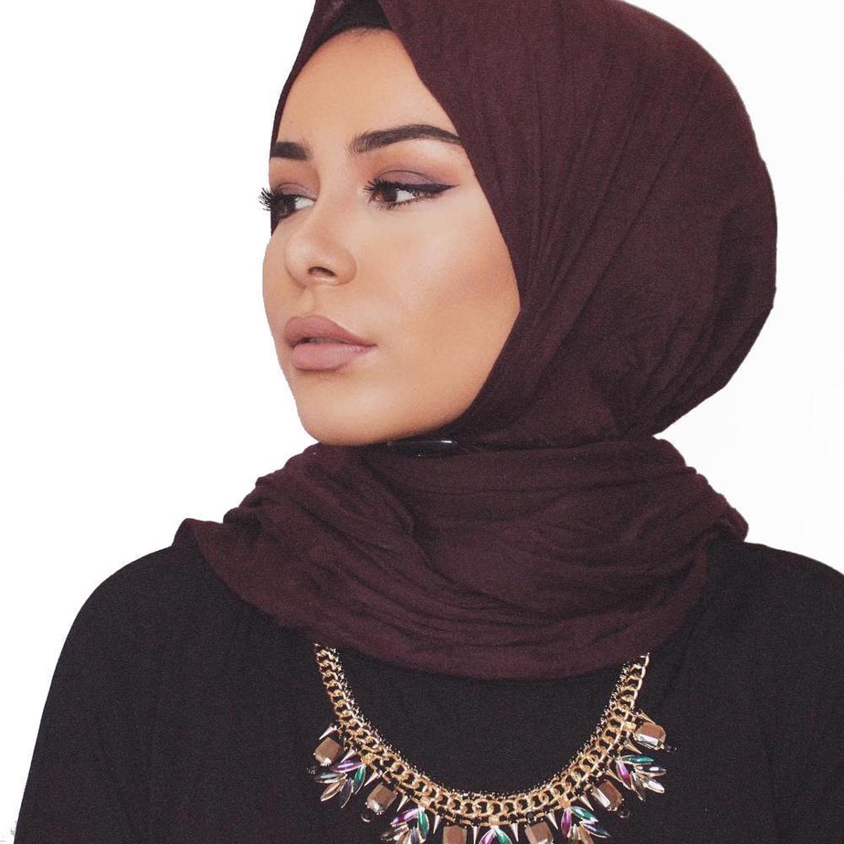 IRSA Scarfs Hoofddoek DONKER BRUIN Hijab Sjaal