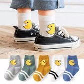 Set van 5 paar sokken | 5 verschillende kleuren | Sokken voor kinderen 1-3 jaar | sokken jongens  maat 16-22| sokken meisjes