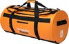 foto van The Friendly Dutch waterdichte zeiltas: Oranje waterdichte reistassen 90 liter voor zowel heren als dames - Outdoor Waterproof Duffelbag, zeiltas 90L met Rugzakfunctie (weekendtas)