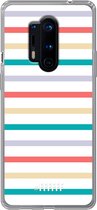 OnePlus 8 Pro Hoesje Transparant TPU Case - Pastel Tracks #ffffff