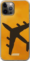 6F hoesje - geschikt voor iPhone 12 - Transparant TPU Case - Aeroplane #ffffff