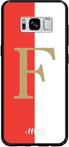 6F hoesje - geschikt voor Samsung Galaxy S8 -  Transparant TPU Case - Feyenoord - F #ffffff