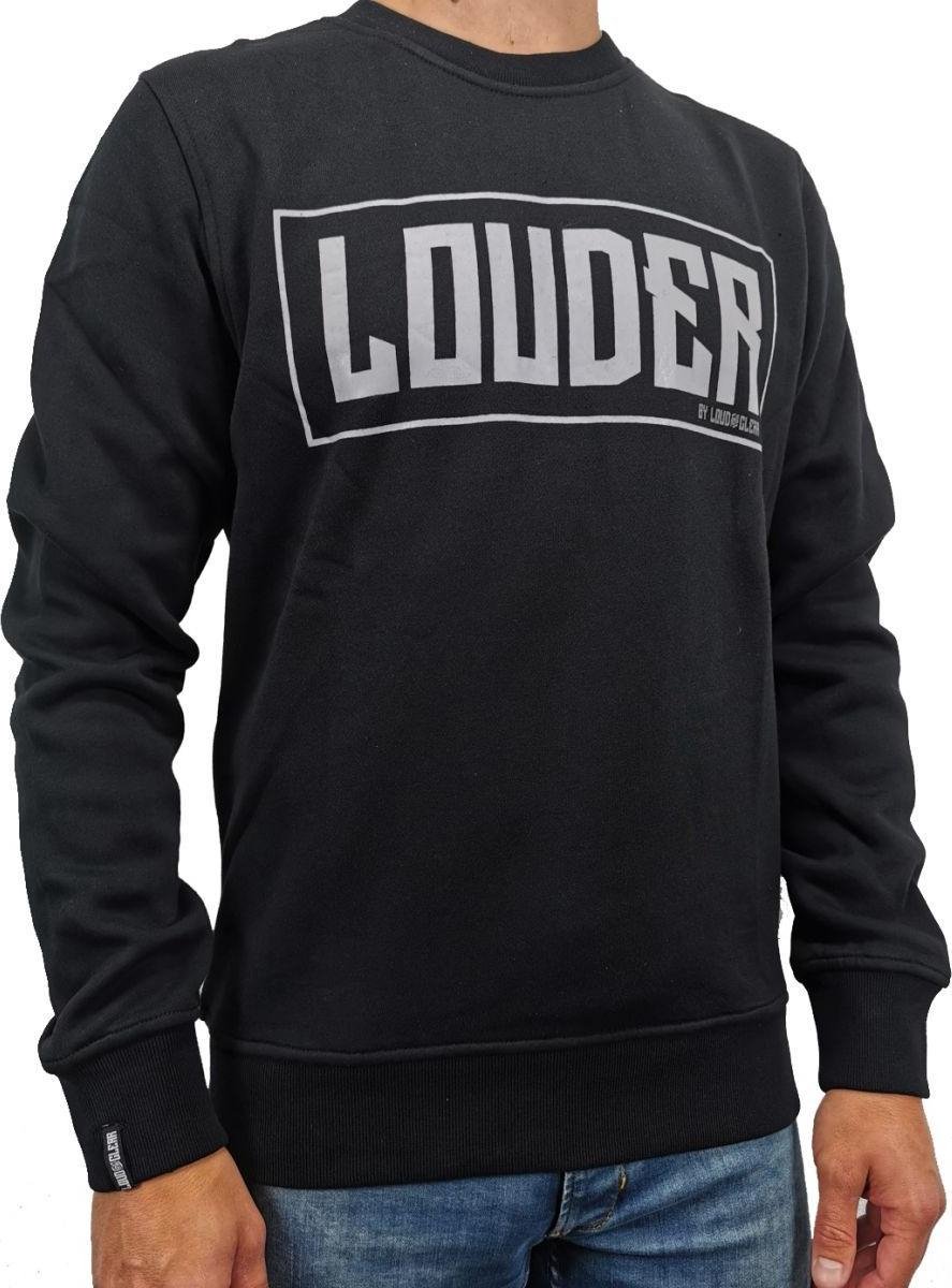 LOUDER® Trui Heren Volwassen - Zwart - Sweater Heren - Maat XL