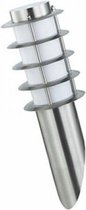 PHILIPS - LED Tuinverlichting - Wandlamp Buiten - CorePro LEDbulb 827 A60 - Nalid 1 - E27 Fitting - 8W - Warm Wit 2700K - Rond - RVS - BSE