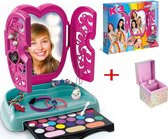 Spiegel / K3 Make-Up Mirror  +   Licht & een unieke eenhoorn muziek doosje, speciaal voor sieraden! Eenhoorn draait rond + muziek! Unieke combo