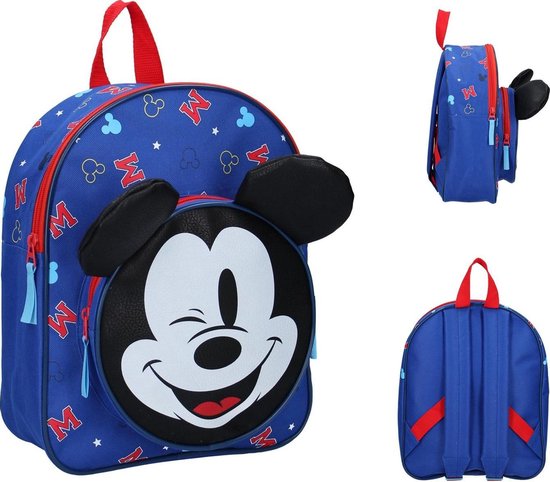 Mickey Mouse rugzak kinderen - Tas - Blauw - 31 x 25 x 25 cm