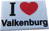 Koelkast magneet I love  Valkenburg