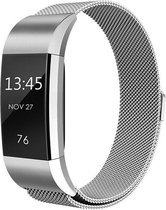 Eyzo Fitbit Charge 2 band-Roestvrijstaal- Small - Zilver