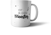 bijStip Mok School Coolste Meester - Zwart Wit - 330ml