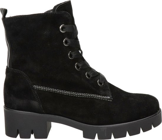 Gabor Dames Veterboots 711 - Zwart - Maat 43 | bol.com