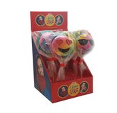 Emoji Regenboog Lolly 100 gr + Pluche Emoji - 8 Stuks