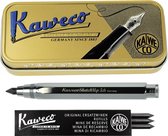 Kaweco - Cadeauset - SKETCH vulpotlood - 5.6 - Chrome - Vintage Bewaarblikje - Vullingen Zwart