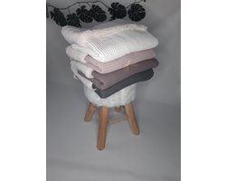 Wiegdeken Waffel/Teddy | oudgroen |Comfykids | Comfortabel | Zacht | Warm | Uniek