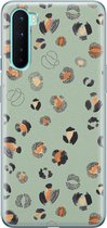 OnePlus Nord hoesje - Luipaard baby leo - Soft Case Telefoonhoesje - Luipaardprint - Blauw