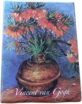 koelkast magneet Vaas met rode bloemen Vincent van Gogh