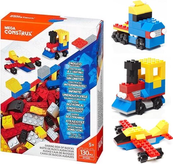 Mega Construx set 130 steentjes - Bouwpakketten kinderen - Compatibel met  grote merken | bol.com