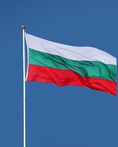 Bulgaarse Vlag - Bulgarije Vlag - 90x150cm - Bulgaria Flag - Originele Kleuren - Sterke Kwaliteit Incl Bevestigingsringen - Hoogmoed Vlaggen