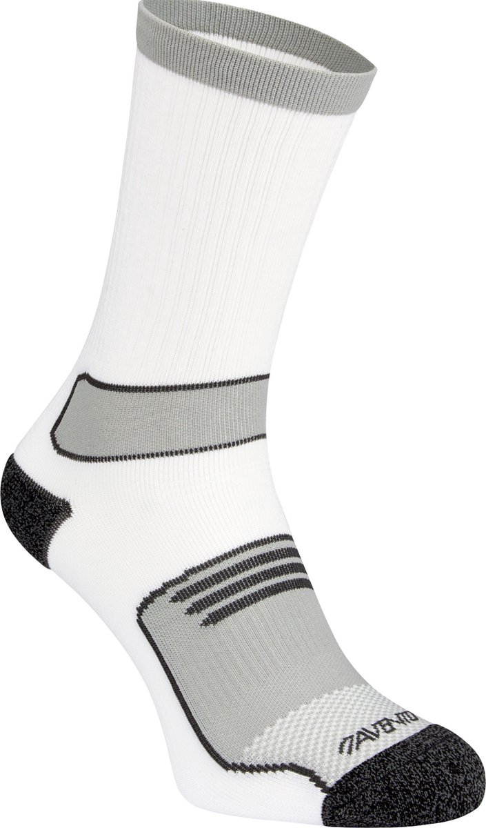 Avento Sportsokken Heren - 2-Pack - Wit/Grijs - 35-38