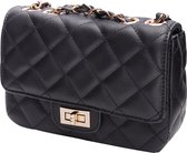Yehwang PU Leather Bag Stitched Black   0510749-011