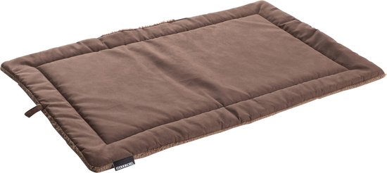 Maxxnobel Benchkussen Nubuck Lederlook/Teddy Bruin - Hondenbenchkussen - M