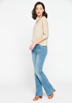 LOLALIZA Lurex trui - Beige - Maat M