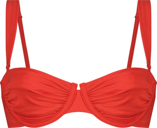 Hunkemöller Dames Badmode Niet-voorgevormde bikinitop BoraBora - Rood - maat F75