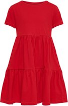 Only jurk meisjes - rood - KONmay - maat 122/128