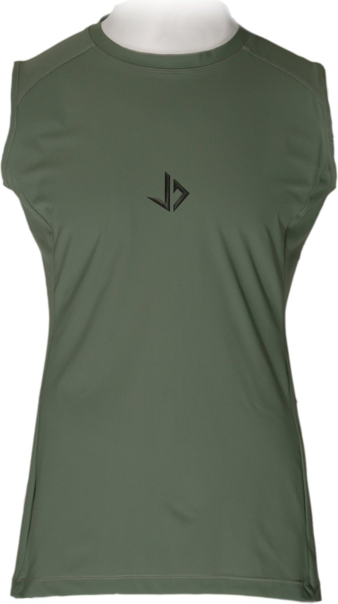 JUSS7 Sportswear - Tanktop Sport Shirt Extra Lang - Army Green - L