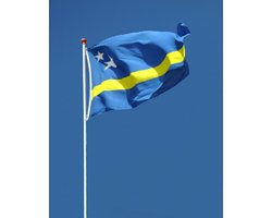 Curaçaose Vlag - Curaçao Vlag - 90x150cm - Curaçao Flag - Originele Kleuren - Sterke Kwaliteit Incl Bevestigingsringen - Hoogmoed Vlaggen