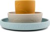 foto van Done by Deer serviesetje dinnerset stick&stay Deer friends - colour mix