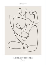 Abstract Figures No1 (29,7x42cm) - Wallified - Abstract - Poster - Print - Wall-Art - Woondecoratie - Kunst - Posters