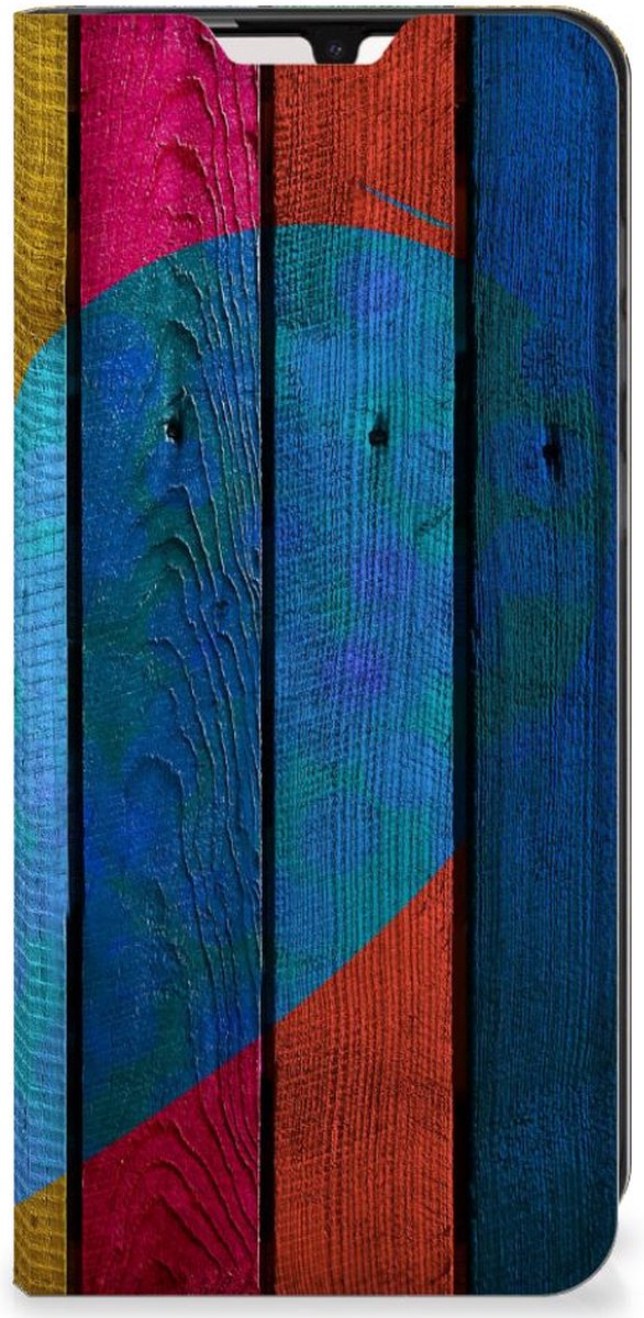 Samsung Galaxy A33 5G Book Wallet Case Wood Heart - Cadeau voor je Vriend