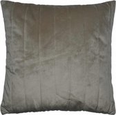 kussen 45 x 45 cm textiel taupe