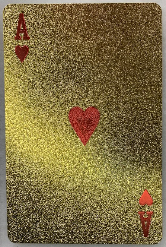 Thumbnail van een extra afbeelding van het spel Speelkaarten Goud Luxe uitgave Pokerkaarten 100 Dollar biljet teken Deluxe Spatwaterdicht