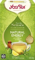 Yogi Tea For the Senses Natural Energy Bio met etherische oliën - 1 pakje van 17 theezakjes met grote korting