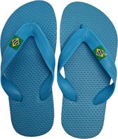Klassieke Brasil slippers Kids – Teenslippers voor kinderen - Licht blauw – Maat 28