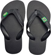 Klassieke Brasil slippers Kids – Teenslippers voor kinderen - Zwart – Maat 28