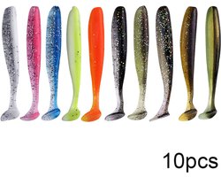 Twister mix - visaas - snoek - baars -9 centimeter twisters - roofvis - kunstaas set - 10 stuks