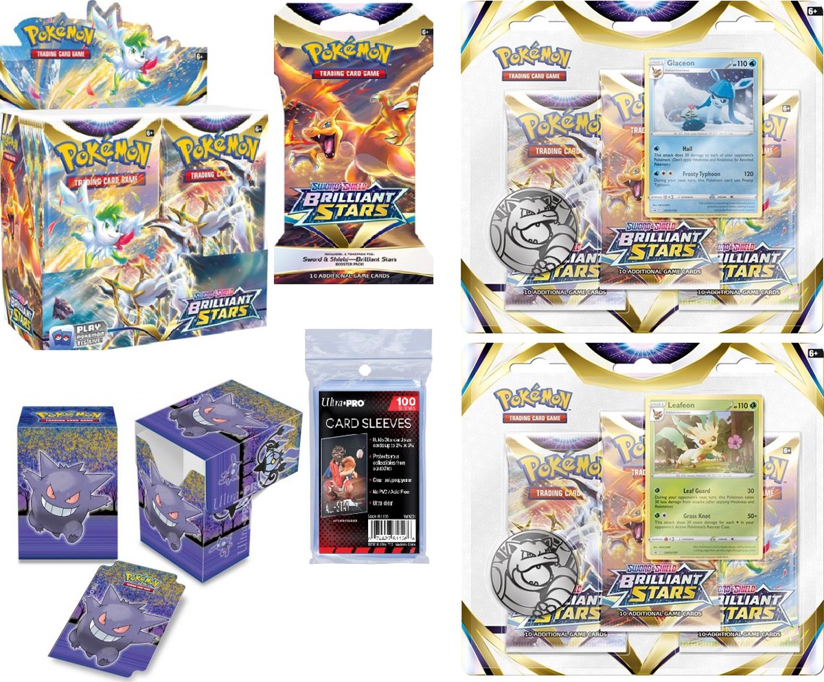 Pokémon - Sword & Shield - Brilliant Stars - Booster Box Mega Bundle