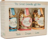 Julia's Delicious World - Great Granola - Giftbox - 3 x 120g fles - Dazzling superfoods - Grainfree Delight - Berry Indulgent - Organic