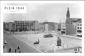 Walljar - Plein 1944 '55 - Muurdecoratie - Poster met lijst