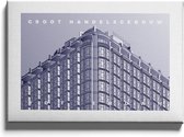 Walljar - Groot Handelsgebouw - Muurdecoratie - Poster