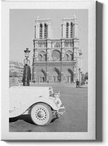 Walljar - Notre Dame '37 - Muurdecoratie - Canvas schilderij